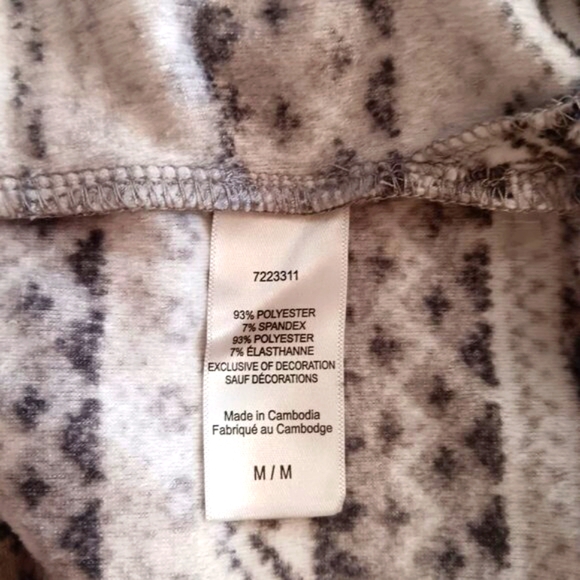 Nautica Fleece Pajamas Pajama Set 2-Piece Cozy Winter Gray Women's Size M NWOT - Picture 3 of 16